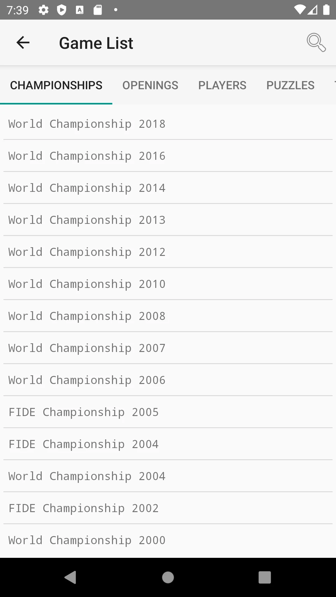 Chess screenshot